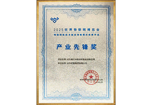 世界物联网博览会产业先锋奖